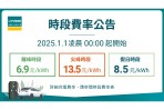 U-POWER 超高速充電站時段費率調整公告 自2025年1月1日凌晨00:00起實施