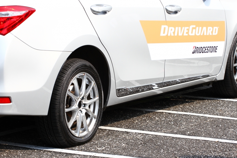 DriveGuard守護你的安全,Bridgestone失壓續跑胎體驗會