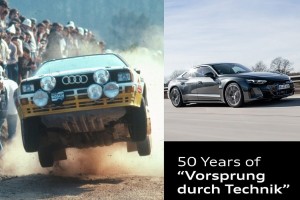 一個有歷史的標語:Audi慶祝“Vorsprung durch Technik”50週年