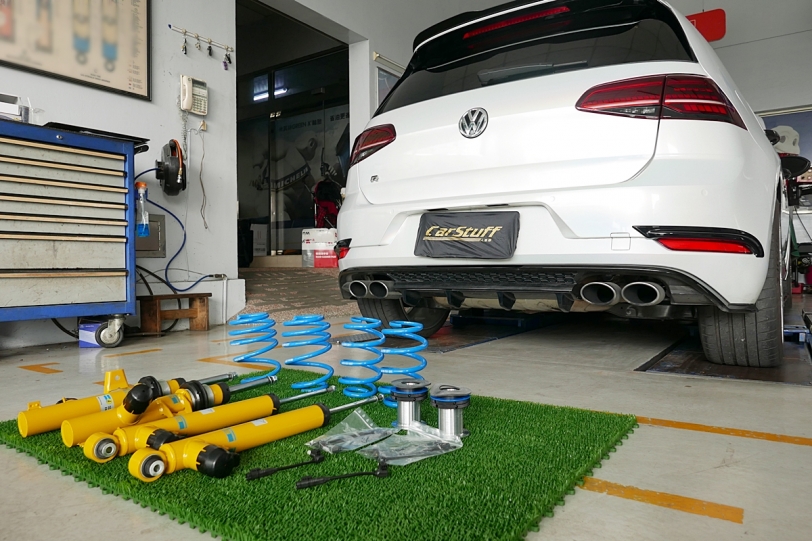 Golf車系最頂級車款7.5代R,遇上倍適登Bilstein主動式電子避震器