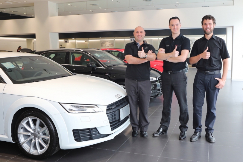 高階Audi Premium Service服務體驗,全球Fly Technician飛行技師來台服務台奧車主!